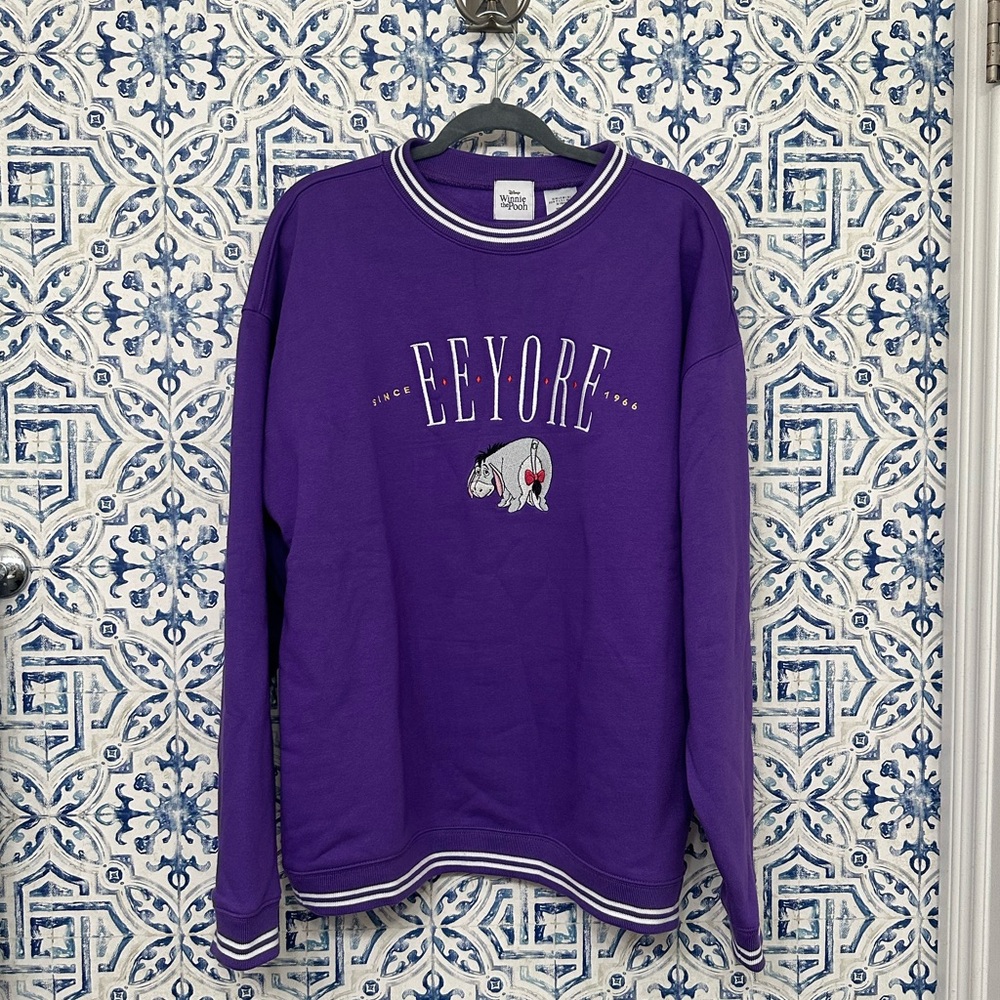 New Disney Eeyore Crew Sweatshirt Unisex